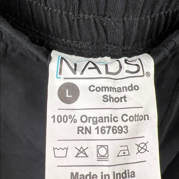 Men’s Shorts - NADS - Organic Cotton - Black - Large - NWOT (runs small though) - Picture 6 of 7